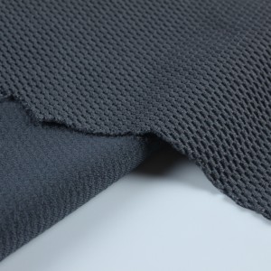 Knitted jacquard mesh 100% recycled polyester fabric KW19-9027-RCY