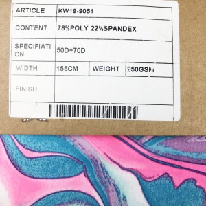 High Quality Polyester Lycra Stretch Printed Recycled Fabric For Swimwear